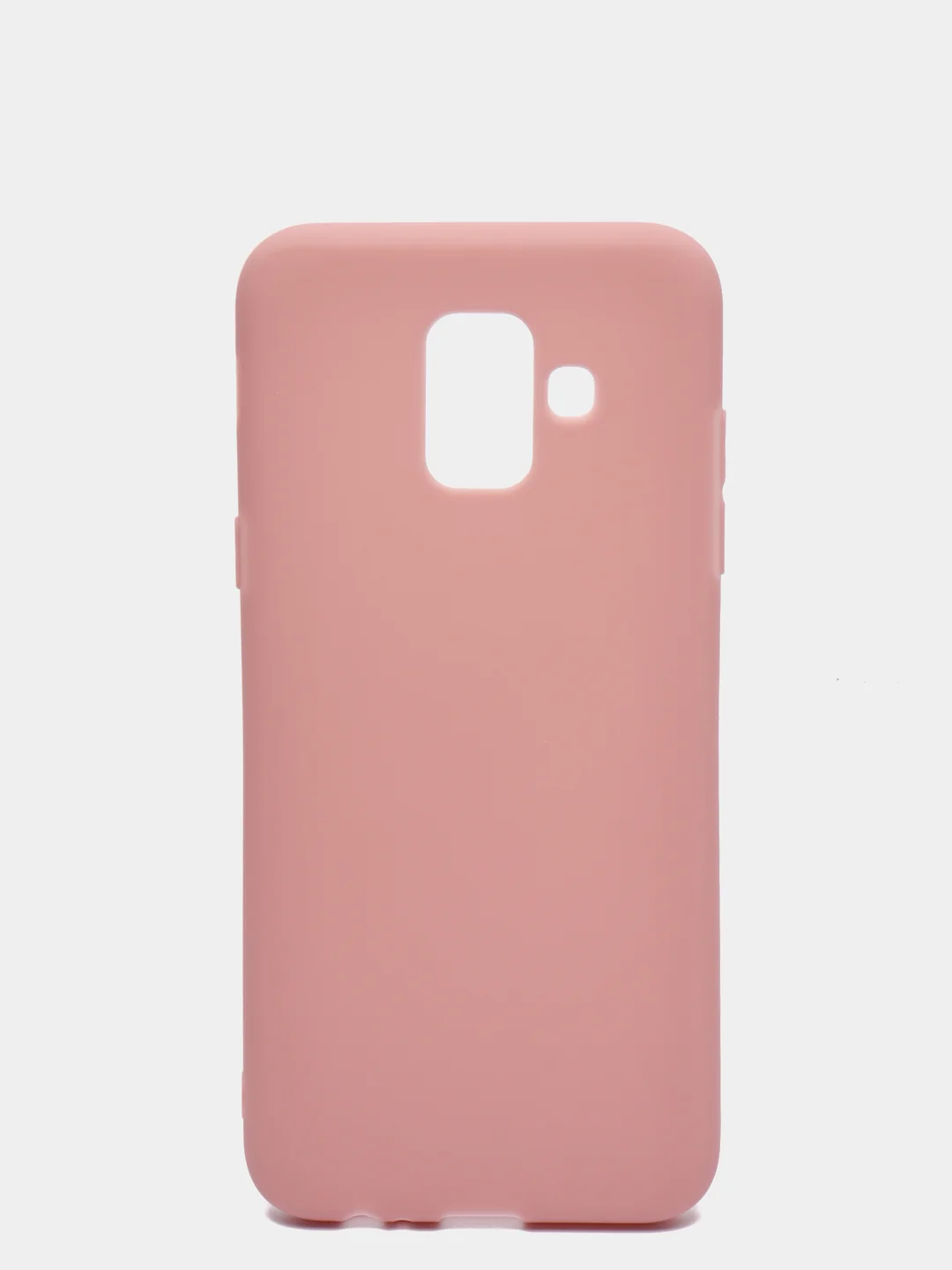 Бежевый чехол Samsung Galaxy A6 2018 силиконовый