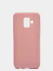 Бежевый чехол Samsung Galaxy A6 2018 силиконовый
