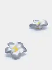 Серый кабошон цветы