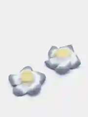 Серый кабошон цветы
