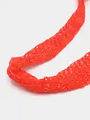 Красный мочалка для тела вязанная, длинная