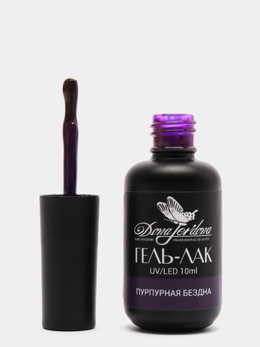 Гель-лак для ногтей Dona Jerdona фиолетовые оттенки, серия "Violet", 10 мл