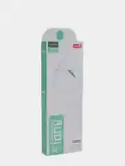 Кабель MAIMI Y5, AUX 3.5 на 3.5 Am-Am, 1.0 м, 2-х контактный, белый