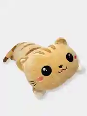 Бежевый мягкая игрушка подушка Кот батон, 50 см