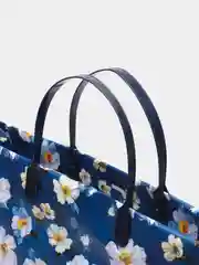 Синий подарочный пакет пластик 30*30*10см