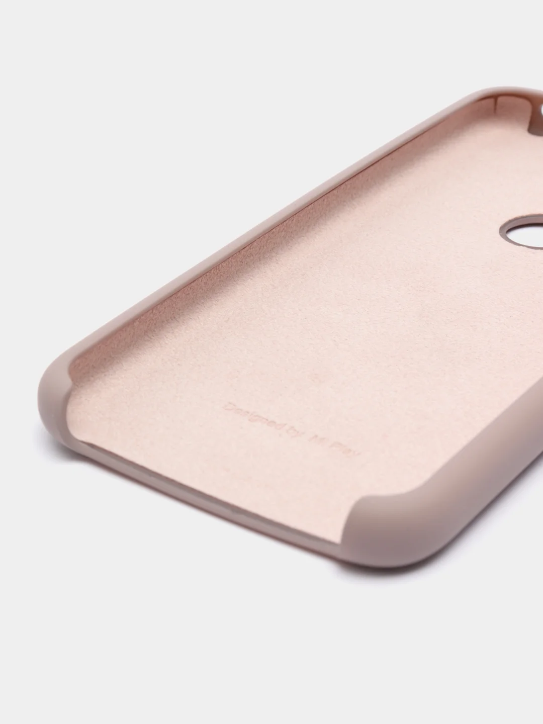 Бежевый чехол силиконовый Silicone Cover Case для Xiaomi Redmi 7, Mi Play