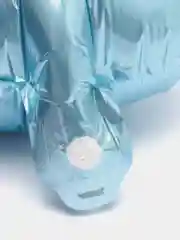 Шар воздушный фольгированный цифра 1 (один)  с короной синяя