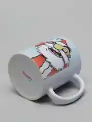 Багровый новогодняя кружка