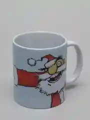 Багровый новогодняя кружка