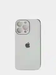 Белый глянцевый чехол для iPhone 13/13Pro/13ProMax