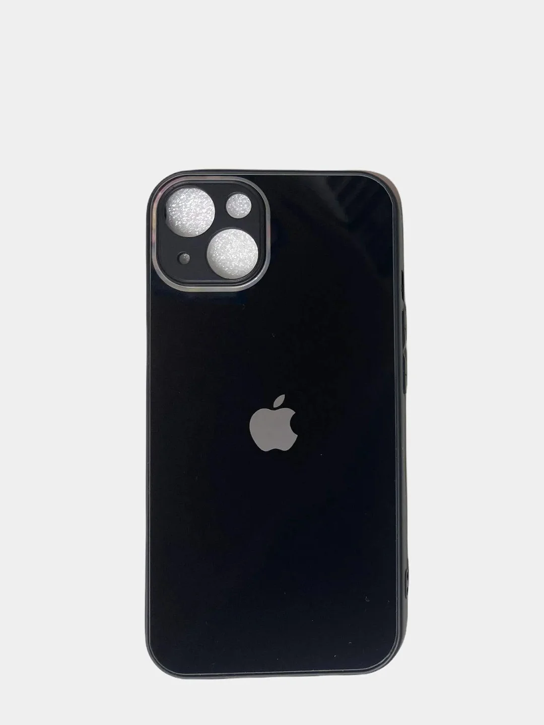 Черный глянцевый чехол для iPhone 13/13Pro/13ProMax