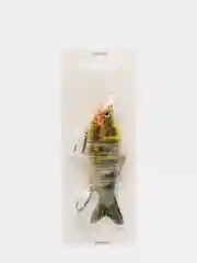 Оливковый воблер рыболовный 6 секционный, сегментный 3D, 10 см, 18 г, приманка наживка