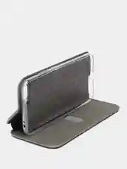 Серебряный чехол-книжка Huawei Honor 10 (Хуавей Хонор 10)