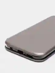 Серебряный чехол-книжка Huawei Honor 10 (Хуавей Хонор 10)