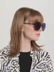 Черный женские солнцезащитные очки UV400