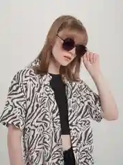 Черный женские солнцезащитные очки UV400