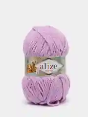 Лавандовый пряжа плюшевая Alize Softy Plus, микрополиэстер, 100 г, 120 м