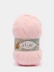 Кораллово-розовый пряжа плюшевая Alize Softy Plus, микрополиэстер, 100 г, 120 м
