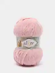 Пудровый пряжа плюшевая Alize Softy Plus, микрополиэстер, 100 г, 120 м