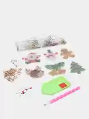 Аметистовый новогодняя игрушка "Алмазная мозаика"