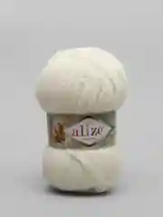 Молочный пряжа плюшевая Alize Softy Plus, микрополиэстер, 100 г, 120 м
