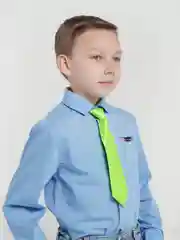 Салатовый галстук детский, на резинке