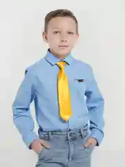 Желтый галстук детский, на резинке