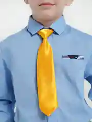 Желтый галстук детский, на резинке