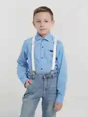 Белый подтяжки подростковые