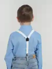 Белый подтяжки подростковые