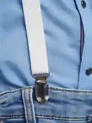Белый подтяжки подростковые