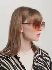Коричневый женские солнцезащитные очки UV400