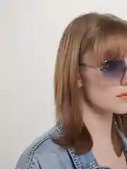 Аметистовый очки стильные солнцезащитные