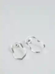 Золотой абстрактные женские овальные серьги