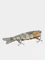 Синий воблер рыболовный 6 секционный, сегментный 3D, 10 см, 18 г, приманка наживка