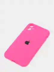 Фуксия силиконовый чехол iPhone 11, Silicone Case, с закрытым низом и защитой камеры