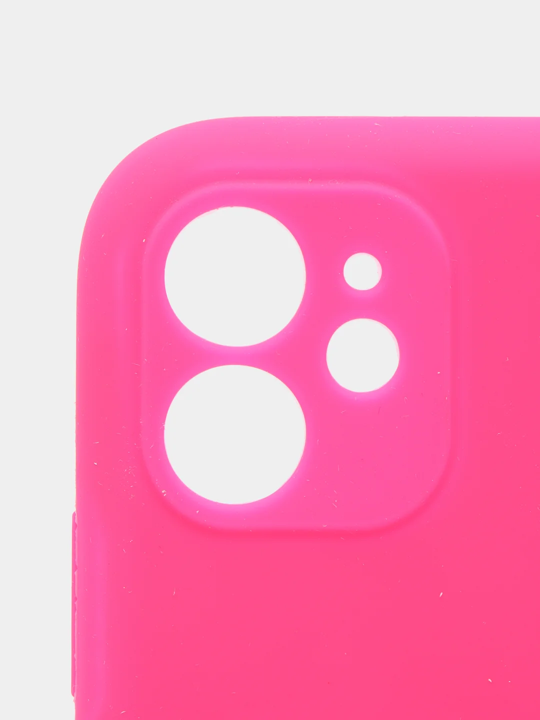 Фуксия силиконовый чехол iPhone 11, Silicone Case, с закрытым низом и защитой камеры