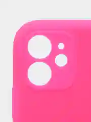 Фуксия силиконовый чехол iPhone 11, Silicone Case, с закрытым низом и защитой камеры