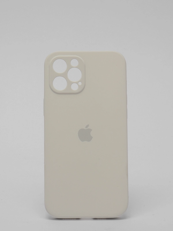 Силиконовый чехол iPhone 12 Pro Max, Silicone Case, с закрытым низом и защитой камеры