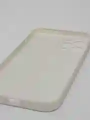 Белый силиконовый чехол iPhone 12 Pro Max, Silicone Case, с закрытым низом и защитой камеры