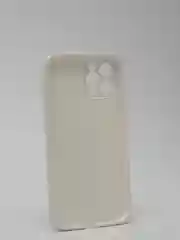 Белый силиконовый чехол iPhone 12 Pro Max, Silicone Case, с закрытым низом и защитой камеры