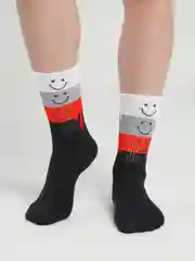 Черный носки высокие из хлопка, унисекс