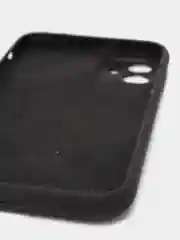 Черный силиконовый чехол iPhone 11, Silicone Case, с закрытым низом и защитой камеры