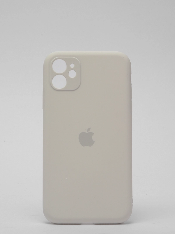 Силиконовый чехол iPhone 11, Silicone Case, с закрытым низом и защитой камеры