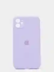 Лавандовый силиконовый чехол iPhone 11, Silicone Case, с закрытым низом и защитой камеры