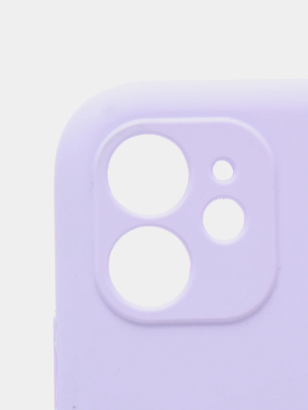 Лавандовый силиконовый чехол iPhone 11, Silicone Case, с закрытым низом и защитой камеры