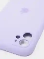 Лавандовый силиконовый чехол iPhone 11, Silicone Case, с закрытым низом и защитой камеры