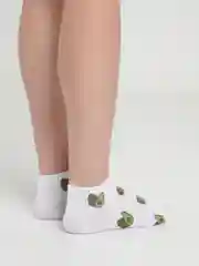 Белый носки женские с принтами