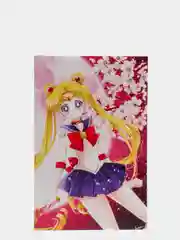 Розовый открытка поздравительная Аниме, K-pop 12х18,5 см