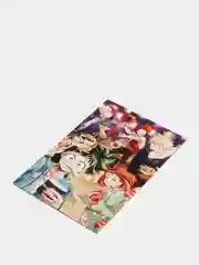 Золотистый хаки открытка поздравительная Аниме, K-pop 12х18,5 см